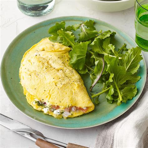 smoked-salmon-cream-cheese-omelet-eatingwell image