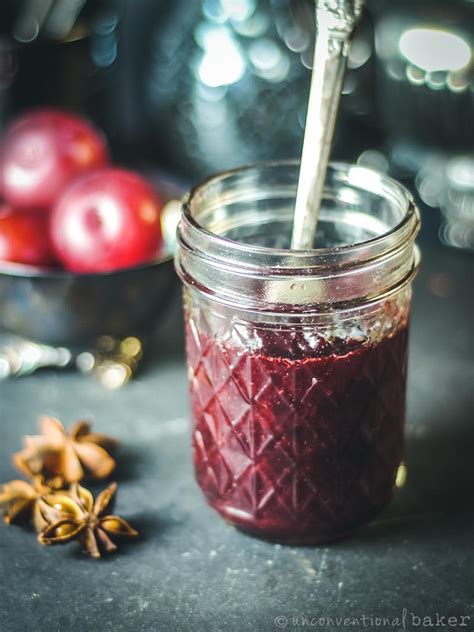 spiced-plum-jam-recipe-refined-sugar-free-vegan image
