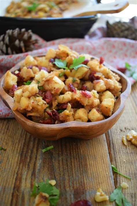 cranberry-and-apple-stuffing-julias-cuisine image