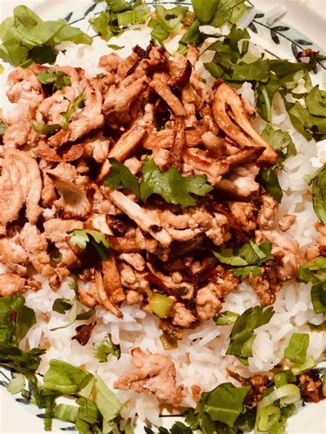spicy-turkey-stir-fry-with-crisp-garlic-and-ginger image
