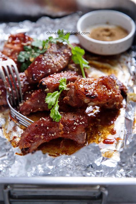 chinese-bbq-ribs-with-hoisin-sauce-china-sichuan-food image
