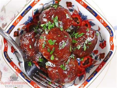 slow-cooker-bbq-meatballs-slow-cooking image