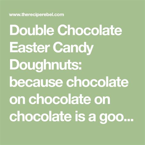 double-chocolate-easter-candy-doughnuts-the image