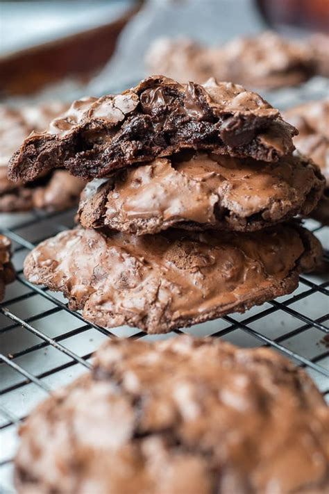 chewy-fudgy-flourless-chocolate-cookies image