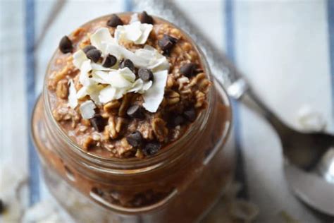 chocolate-coconut-overnight-oats-recipe-food-fanatic image