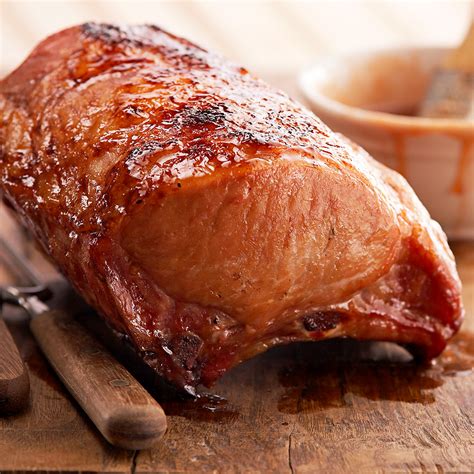 rhubarb-glazed-pork-roast-recipe-eatingwell image