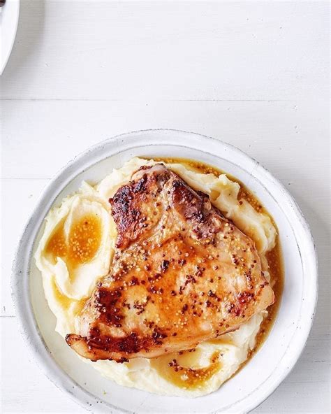honey-mustard-glazed-pork-chops-with-mash image