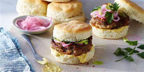 country-fried-beef-biscuit-sliders-recipe-myrecipes image