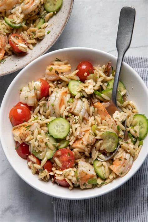 shrimp-orzo-salad-with-feta-cheese-feelgoodfoodie image