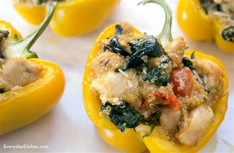 chicken-and-quinoa-stuffed-peppers-recipe-everyday image