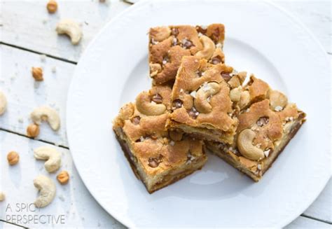 salted-caramel-cashew-blondies-recipe-a-spicy-perspective image