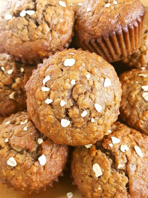 healthy-oatmeal-banana-muffins-sugar-free-beat-bake image