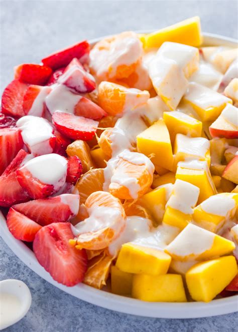 fruit-salad-with-healthy-honey-yogurt-sauce image