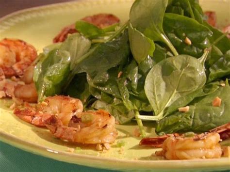 shrimp-2-ways-soy-sauce-grilled-shrimp-with-spinach image