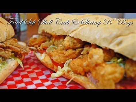 fried-soft-shell-crab-shrimp-po-boy-recipe-youtube image