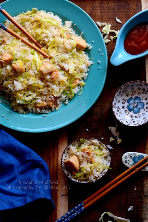 chinese-fried-rice-with-chicken-and-shredded-lettuce image