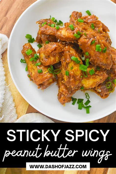 sticky-spicy-peanut-butter-chicken-wings-dash-of-jazz image