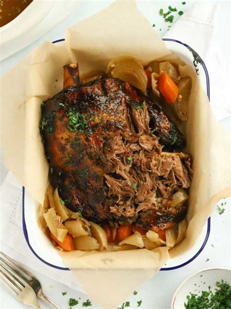 slow-cooker-lamb-shoulder-with-mint-glaze-and-rich image