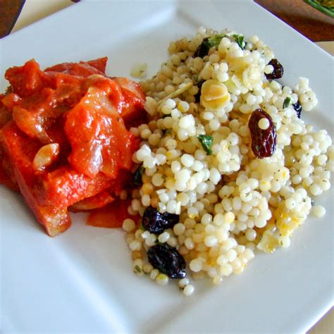pearl-couscous-with-almonds-and-raisins-the-bossy image