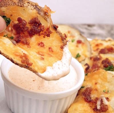 cheesy-bacon-oven-chips-with-chipotle-ranch-sauce image