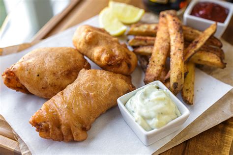 hard-cider-battered-fish-and-chips-with-lemon-tartar image