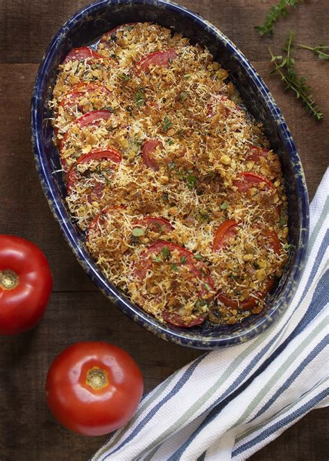 baked-sliced-tomato-gratin-with-parmesan-breadcrumbs image