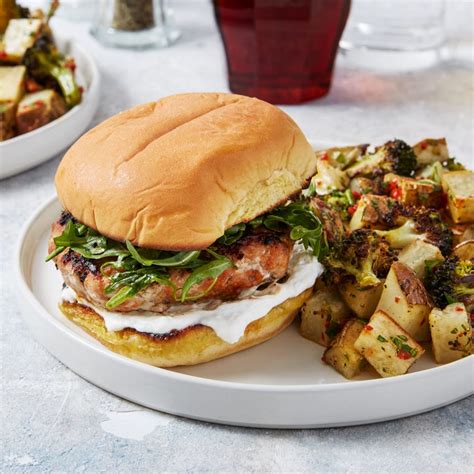 recipe-smoky-pork-burgers-with-roasted-vegetables-piquillo image
