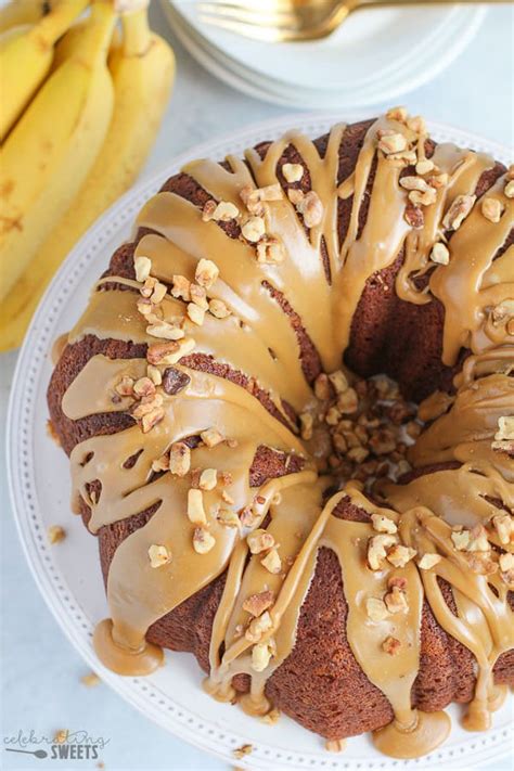 banana-bundt-cake-with-brown-sugar-glaze image