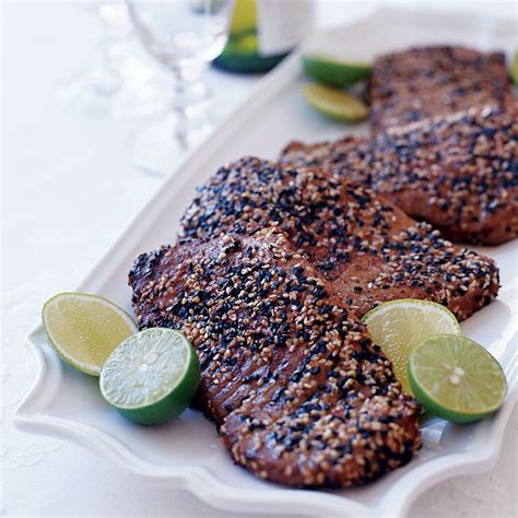 sesame-crusted-tuna-steaks-recipe-geoffrey-zakarian image