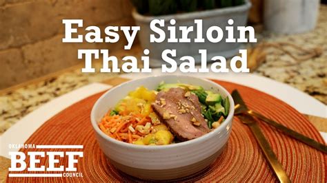 easy-sirloin-thai-salad-youtube image