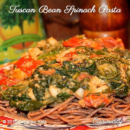 tuscan-bean-spinach-pasta-cuisinicity image