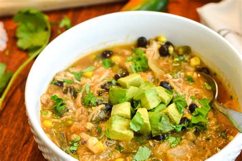 roasted-vegetable-white-chicken-chili-with-avocado image