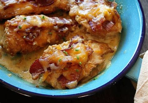 cheesy-bacon-chicken-with-mustard-sauce-i-am-baker image