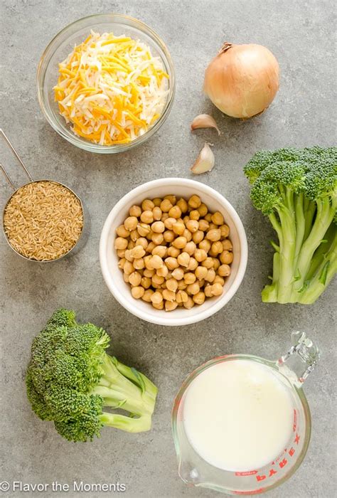 one-pot-cheesy-broccoli-chickpea-rice-casserole image
