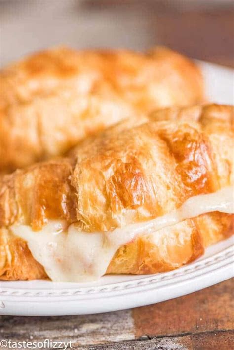 hot-ham-and-swiss-croissants-oven-baked image