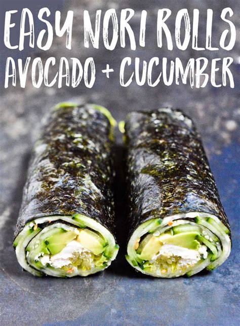 quick-nori-roll-with-cucumber-and-avocado image