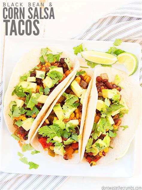 easy-black-bean-and-corn-salsa-tacos-dont-waste-the image