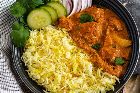easy-butter-chicken-with-saffron-rice-spice-cravings image
