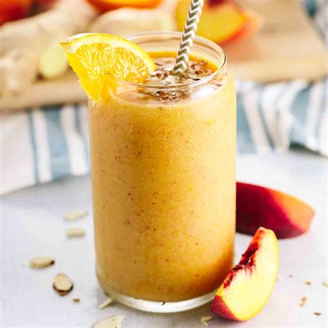 peach-smoothie-with-ginger-jessica-gavin image