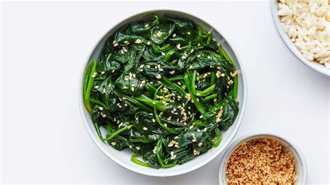 spinach-namul-blanched-and-seasoned-korean-spinach image