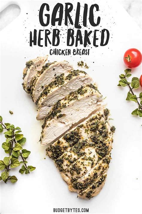 30-minute-garlic-herb-baked-chicken-breast-budget-bytes image