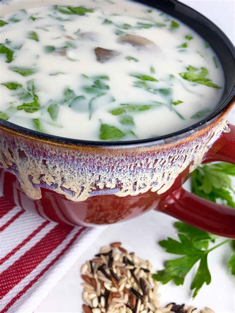 creamy-wild-rice-mushroom-soup-in-the-slow-cooker image