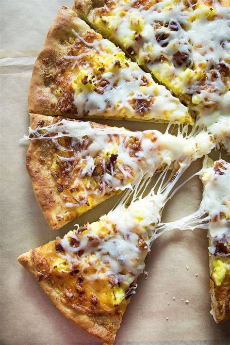 breakfast-pizza-with-easy-miracle-pizza-dough-the image