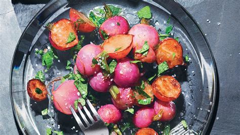 how-to-roast-radishes-epicurious image