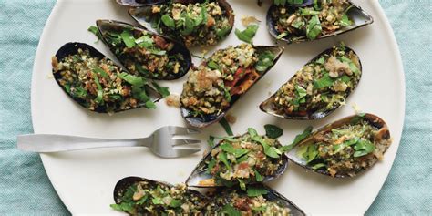 grilled-mussels-with-almond-and-cilantro-pesto image