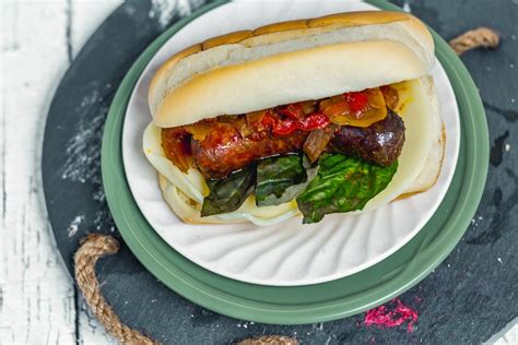 classic-italian-sausage-peppers-and-onions-sandwiches image