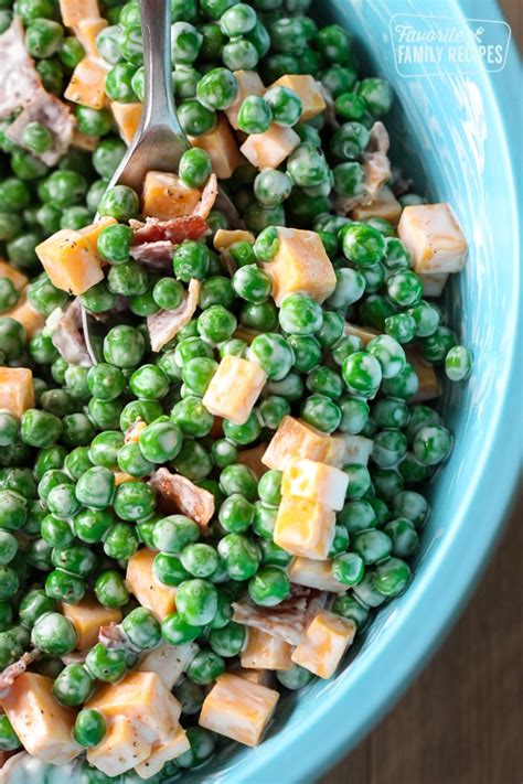 creamy-green-pea-salad-with-bacon-favorite-family image