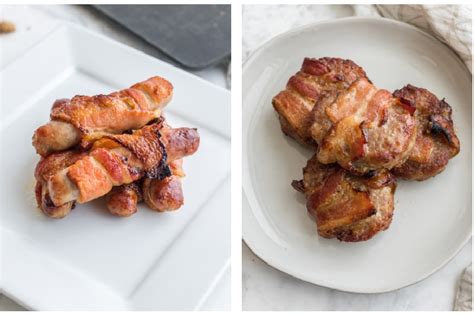 air-fryer-breakfast-sausage-wrapped-in-bacon-kitchen image