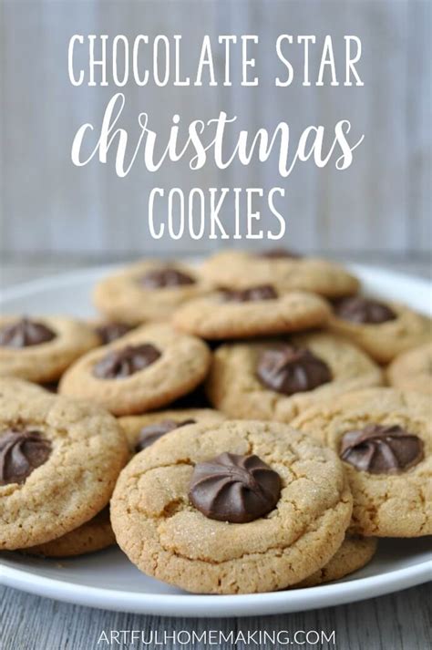 chocolate-star-cookies-christmas-cookie image
