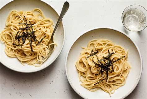 this-simple-five-ingredient-creamy-miso-pasta-is-loaded image